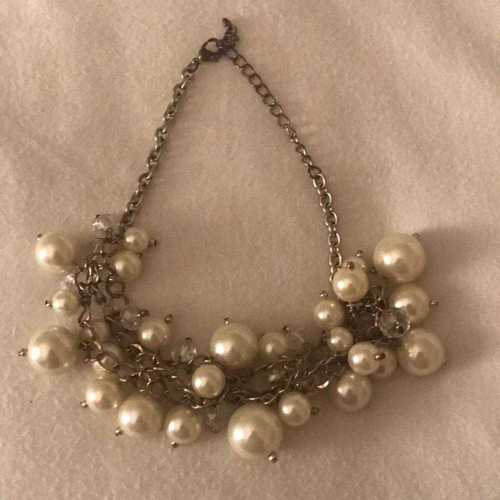 Fake pearl necklace